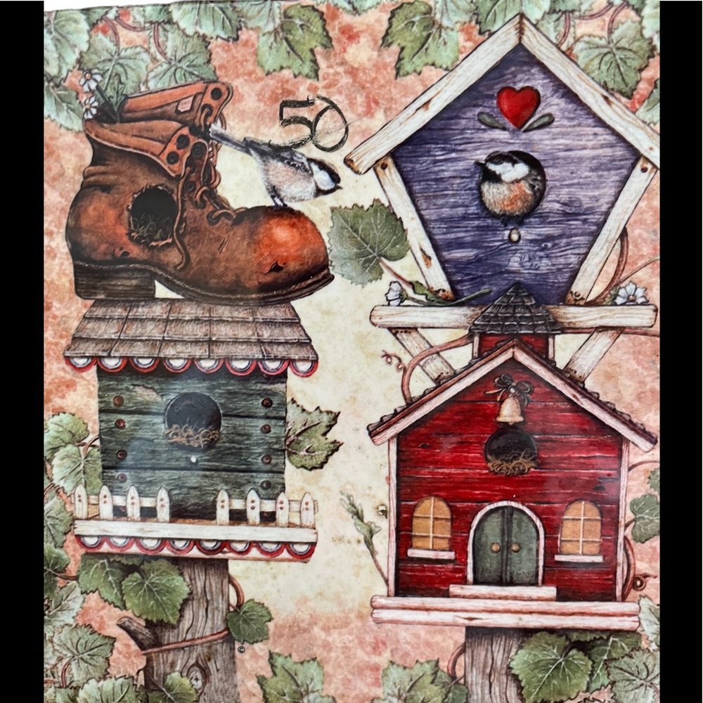 Vintage Ceramic and Wood Trivets (2)